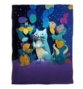 Serene Cherry Blossom Serenade pattern on bedding.